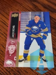 2021-22 Upper Deck Series 1 Exclusives 062/100 Jack Eichel #22