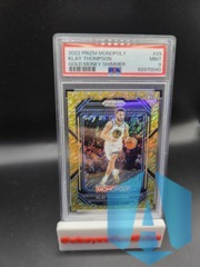 2022-23 Panini Monopoly PSA 9 Klay Thompson Gold Money Shimmer Prizm /500 #29