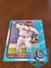 2022 Bowman Sky Blue #BP-42 Malcom Nunez 070/499 Cardinals