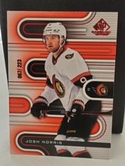 2022-23 Upper Deck SP Game Used Red 067/223 Josh Norris #89 Senators