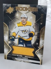 2019-20 Upper Deck SPx Rookies Gold Dante Fabbro #86 Jersey 217/399 RC Predators