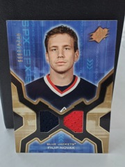 2006-07 SPx #152 Filip Novak 0724/1999 Rookie Dual Jerseys Blue Jackets