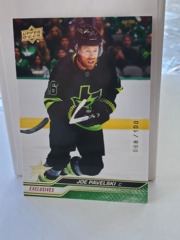 2023-24 Upper Deck Series 1 Exclusives 068/100 Joe Pavelski #56 Dallas Stars