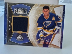 2009-10 SP Game Used Gold 045/100 Authentic Fabrics Jersey Adam Oates #AF-AO Blues