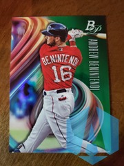 2018 Bowman Platinum Andrew Benintendi #40 Green 74/99 RED SOX