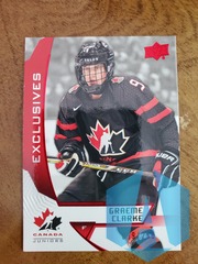 2019 Upper Deck Team Canada Juniors Exclusives 099/250 Graeme Clarke #1
