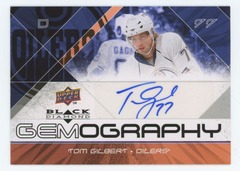 2008-09 Upper Deck Black Diamond Gemography Tom Gilbert Auto #G-TG Edmonton Oilers