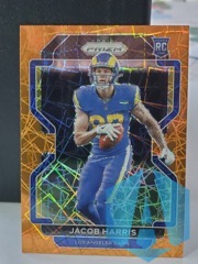 2021 Panini Prizm JACOB HARRIS #368 Rookie RC Orange Laser Los Angeles Rams