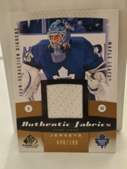 2010-11 SP Game Used Edition Authentic Fabrics Jean-Sebastien Giguere #AF-JG 090/100