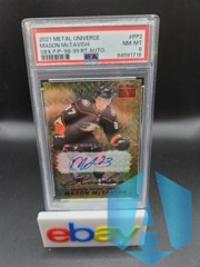 2021 Skybox Metal Universe 1998-99 Retro Mason McTavish #PP-2 AUTO Rookie PSA 8