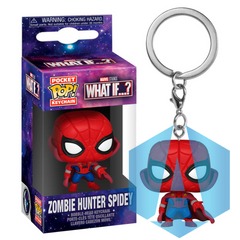 Zombie Hunter Spidey Pop! Keychain What If...?