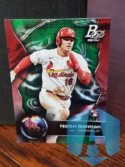 2023 Bowman Platinum Green Ice #77 Jordan Walker RC 151/299 St. Louis Cardinals