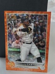 2022 Topps Chrome Rodolfo Castro #85 Orange Ice 199/299 Pittsburgh Pirates