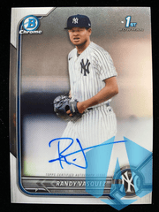 2022 1ST Bowman Chrome RANDY VASQUEZ #CPA-RV Rookie AUTO New York Yankees