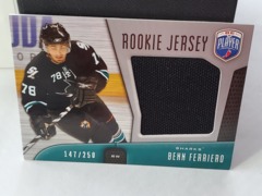 2009-10 Upper Deck Be a Player Rookie Jersey 147/250 Benn Ferriero #RJ-BF
