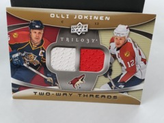 2008-09 Upper Deck Trilogy Two-Way Threads Olli Jokinen #2W-OJ Dual Jerseys
