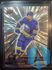 Lukas Rousek 2023-24 Upper Deck Young Guns Outburst Silver SP RC #233