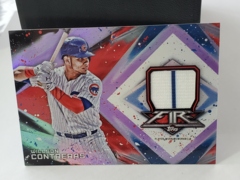 2017 Topps Fire Relic 41/50 Willson Contreras #FR-WC Player Worn Jersey Chicago Cubs