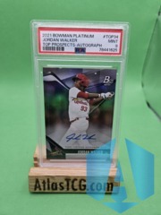 2021 Bowman Platinum Top Prospects Autograph Jordan Walker Auto PSA 9 Top34