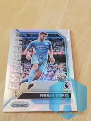 2021-22 Panini Prizm Premier League Ferran Torres #8 EMERGENT Manchester City