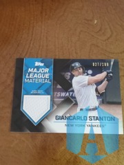 2022 Topps Series 1 Major League Material #MLM-GS Giancarlo Stanton 027/199