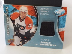 2009-10 Upper Deck Ice Fresh Threads Jersey James van Riemsdyk #FT-VA