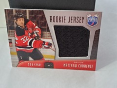 2009-10 UD Be a Player Rookie Jersey 233/250 Matthew Corrente #RJ-MC