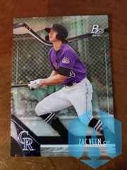 2021 Bowman Platinum Zac Veen 215/299 Ice Foil TOP-36 Colorado Rockies