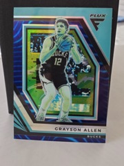 2022-23 Panini Flux #63 Grayson Allen Blue Prizm Milwaukee Bucks