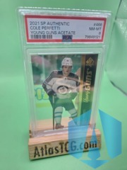 2021-22 SP Authentic Cole Perfetti Young Guns Acetate 466 PSA 8