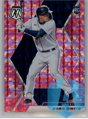 2021 Panini Mosaic Rookie Pink Camo Mosaic Evan White #208