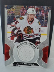 2017-18 Upper Deck UD Game Jersey Artem Anisimov #GJ-AA Chicago Blackhawks