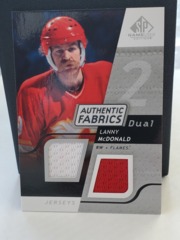 2008-09 SP Game Used Edition Authentic Fabrics Dual Lanny McDonald #AF-LM