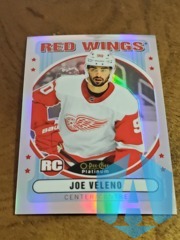 2021-22 O-Pee-Chee Platinum Joe Veleno #R-81 Retro Rainbow RC Rookie Red Wings