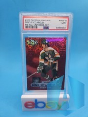 2013-14 Fleer Showcase Metal Universe PMG Red /75 Dino Ciccarelli #MU-18 PSA 9