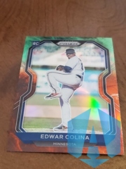 2021 Panini Prizm Cosmic Haze #51 Edwar Colina Minnesota