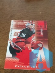 2021 Upper Deck Team Canada Juniors Exclusives 157/250 Benjamin Gaudreau #90