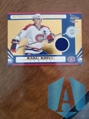 2003-04 Prism Saku Koivu #123 Authentic Game Worn Jersey Canadiens 788/935