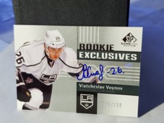2011-12 SP Game Used Edition Exclusives Voynov Viatcheslav #RE-VV Rookie Auto RC 005/100