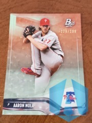2021 Bowman Platinum Foilboard 229/299 Aaron Nola #39