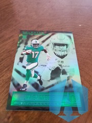 Jaylen Waddle 2021 Panini Illusions Emerald Green Parallel RC #66 Dolphins