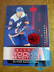 2019-20 Upper Deck Trilogy Renditions Red Foil 049/799 Oliver Wahlstrom Rookie