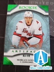 2020/21 UD Upper Deck Artifacts Morgan Geekie Rookie Emerald Green Parallel #d/99