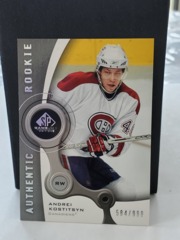 2005-06 SP Game Used Authentic Rookie #219 Andrei Kostitsyn 584/999 Montreal