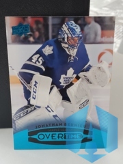 2015-16 Upper Deck Overtime Blue Foil Jonathan Bernier #89 Maple Leafs