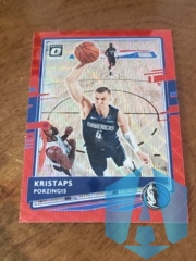 2020-21 Panini Donruss Optic Red Wave Prizm Kristaps Porzingis #82