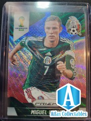 2014 Prizm World Cup Miguel Layun Blue White Red Wave