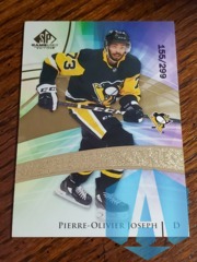 2020-21 SP Game Used Pierre-Olivier Joseph #152 Rookie 155/299 Pittsburgh Penguins