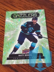 2022-23 Upper Deck Series One Dazzlers Green Parallel RC #DZ-18 Matty Beniers