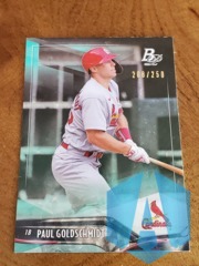 2021 Bowman Platinum Aqua Ice Foilboard 208/250 Paul Goldschmidt #38